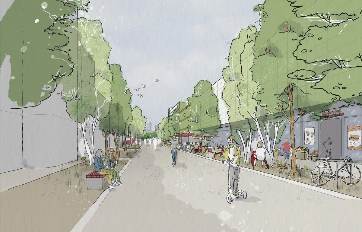 Visualisierungen Attraktives Stadtzentrum Uster